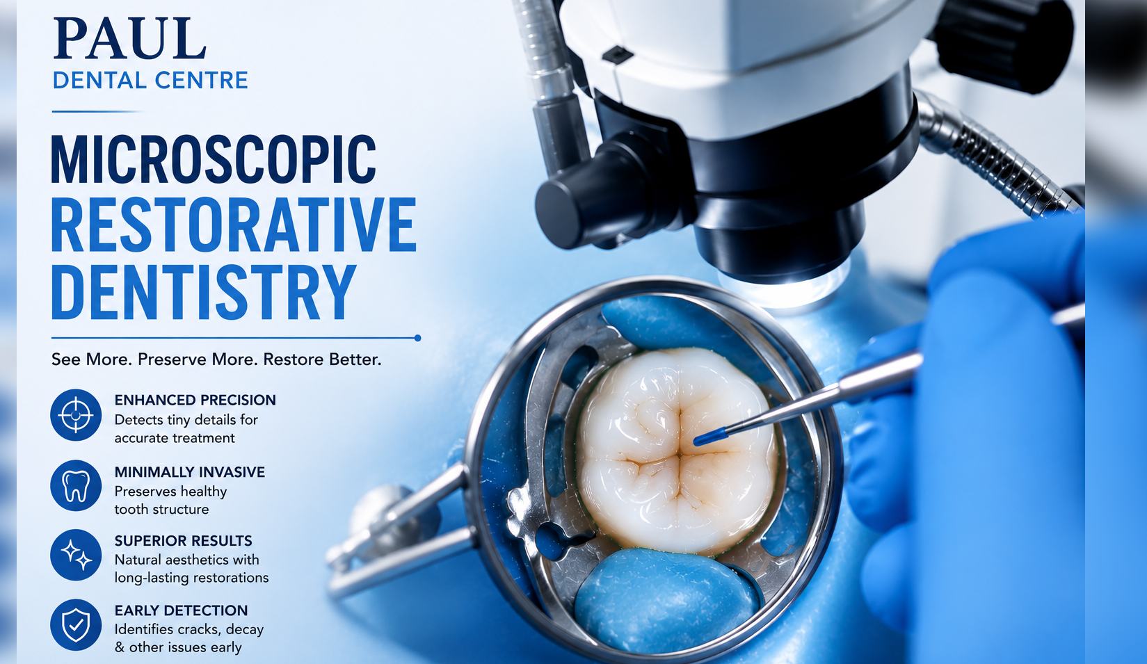 Restorative Dentistry & Repair at Paul Dental Center